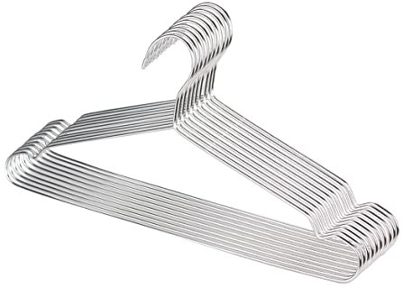 puersit Grucce Appendiabiti Acciaio Inossidabile 50 Piece, Salvaspazio, Non Scivola, Perfette per Appendere Magliette, Giubbini, Cappotti, Camicie e Maglioni