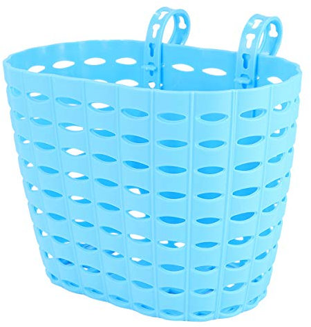 BESPORTBLE Kinderfahrradkorb Fahrradkorb Vorne Fahrrad Vorne Korb Abnehmbar Kunststoff ?cktr?gerkorb Fahrrad Radfahren Aufbewahrungskorb Kleinigkeiten Beh?lter Fahrradzubeh?r Himmelblau