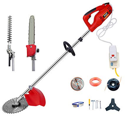 DENGS 1200W Small Hedge Cutter Brush Cutter, Household Grass Trimmer, with Leakage Protector, Speed 11000rpm / D / 1200W