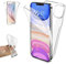 REY Coque pour iPhone 12 Mini, TPU Transparent 360 Degres Full Body Protection