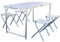 SVITA Camping Set Sitzgruppe Picknick Sitzgarnitur Campingtisch Campingmöbel Angel-Möbel Alu (Picknick-Set)