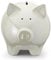 Mousehouse Gifts - Niedliche Spardose/Schweinchenbank für Kinder, Mädchen/Jungen, um Pfennige zu sparen! (White, L)