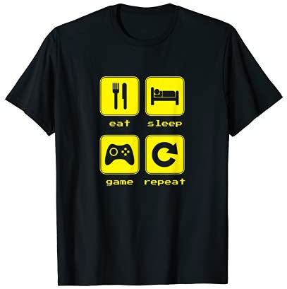 Eat Sleep Game Repeat T-Shirt