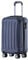 BEIBYE Hartschalen-Koffer Trolley Rollkoffer Reisekoffer Sicherheit Zahlenschloß Zwillingsrolle ABS Material Handgepäck 4 Rollen (M-L-XL-Set) (Dunkelblau, M)