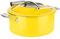 APS 12336 Chafing Dish, 4 Piezas, diámetro de 30,5 cm, Altura: 17,5 cm, Acero Inoxidable 18/8, Amarillo
