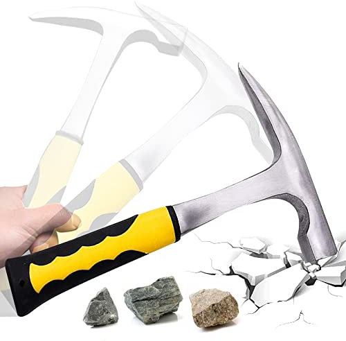 behone Martello per Mattoni Martello Geologico a Doppia Testa Martello Geologico per Esplorazione Martello per la Lavorazione del legno da Costruzione per Esplorazioni Geologiche all'aperto