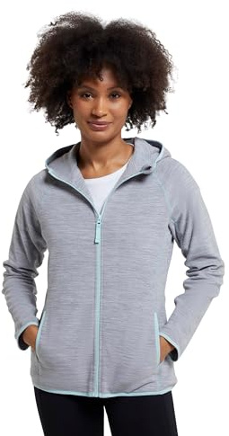 Mountain Warehouse Lleyn Melange Womens Fleece Jacket - Breathable, Antipill Ladies Spring Summer Coat, Full Zip, Durable Fleece - Ideal For Spring Summer
