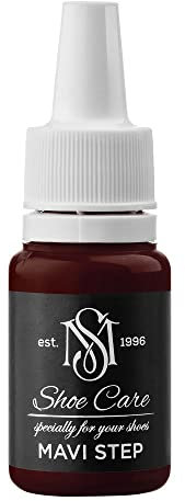 MAVI STEP Express Color Leather & Canvas Paint for Recolouring Furniture, Couches, Shoes, Purses - Colour Shoe, Sneaker & Couch Restorer Dye - 139 Medium Brown, 10 ml / 0.34 oz