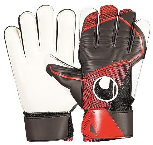 uhlsport Powerline Starter Soft Fußball Torwarthandschuhe für Kinder und Herren, Torwart-Handschuhe, Fussball-Handschuhe mit Handgelenkfixierung - atmungsaktiver Textilstoff, 3