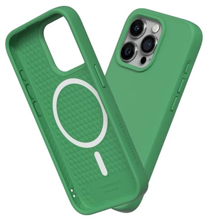 RhinoShield Case kompatibel mit [iPhone 15 Pro Max] | SolidSuit - MagSafe-kompatibel -Stoßdämpfende & schlanke Schutzhülle mit Premium Finish - 3.5 Meter Fallschutz - Olivgrün