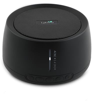 Lyknya Macchina Rumore Bianco, Macchina del Rumore Bianco per Bambini con 30 Suoni Rilassanti, inclusi il Rumore Bianco e Suoni Naturali, Macchina rumori bianchi per neonato portatile con Bluetooth