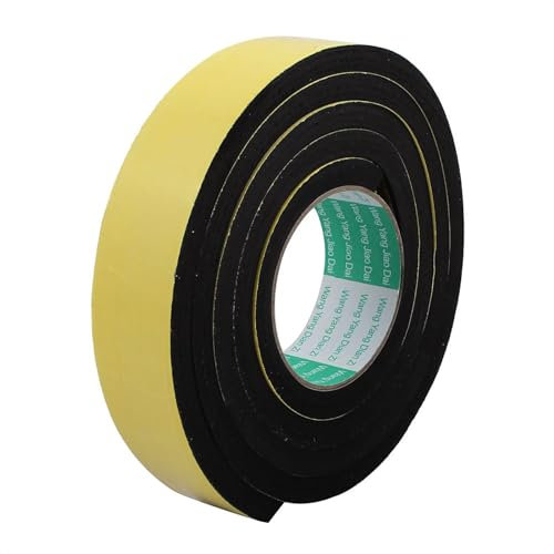 Recogwood Sealing Foam Tape 40mm(W) x 10mm(T) x 2M/6.56ft(L), Self Adhesive Weather Strip for Window Door Insulation