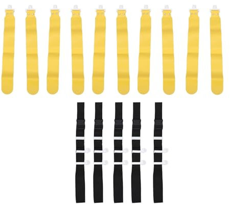 HERCHR Verstellbares Flag Football Set, 5 Stück Flagge Fußball Set PP-Flagge Fußballgürtel Rennsport Spiel Taillenflagge Für Trainingsausrüstung Flagge Fußball Gürtel Für Jugendliche Und Erwachsene