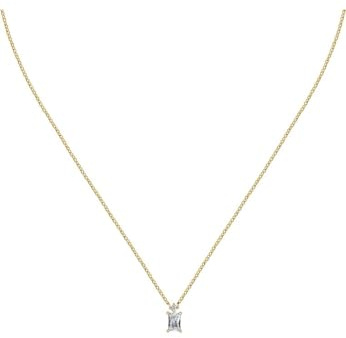 CHRIST Damen-Kette 925er Silber, recycelt Zirkonia
