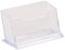 LODDEYEE Lot de 2 porte-cartes de visite verticaux en acrylique transparent