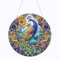 Generisch Diamond Painting Fensterbilder Pfau, Tier DIY 5D Doppelseitiges Kristall Diamant Malerei Windspiel, Anhänger Bastelset Diamanten Painting Erwachsene für dekorationen