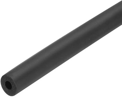 QUARKZMAN Tubo de Espuma Aislante para Tuberías Aislamiento de 6 mm ID 16 mm OD 24 Longitud para Conservación de Calor Aislamiento Contra El Congelamiento Agarre de Mango Negro