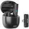 BOYA BY-WM3T-U2 Microphone cravate sans fil, double canal, autonomie de la batterie jusqu'à 30 heures, interface USB-C compatible avec les ordinateurs portables smartphones Android, convient pour