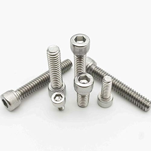 Hält Dinge fest US-grober Thread 304 A2 Edelstahl-Sechskant-Sechskant-Sechskant-Sechskantschraube Geeignet für viele Einsatzorte(3/8,10pcs UNC 4-40)