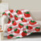 Erdbeer-Decke, Geschenke für Frauen, Mädchen, Mutter, Geburtstag, Weihnachten, Valentinstag, Geschenk, rosa Erdbeere, Obst, Dekoration, Schlafzimmer, Wohnzimmer, Couch, Sofa, weicher, gemütlicher