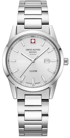 swiss alpine military Damen Uhr Analog Quarz 7767.1132SAM Edelstahl