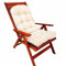 AHSBND Chair Cushion Patio Cushion With Pattern High Back Chair Cushions Durable And Comfy Garden Chair Seat Pad Waterproof Indoor Outdoor(Off-white)