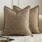 Mandioo 2er Set Kissenbezug Hanftuch Weben Textur Modern Bauernhaus Kissenbezüge Kissenhülle Dekorieren Zierkissenbezug Sie Wohnzimmer Sofa Schlafzimmer Bett 40x40cm Hellbraun