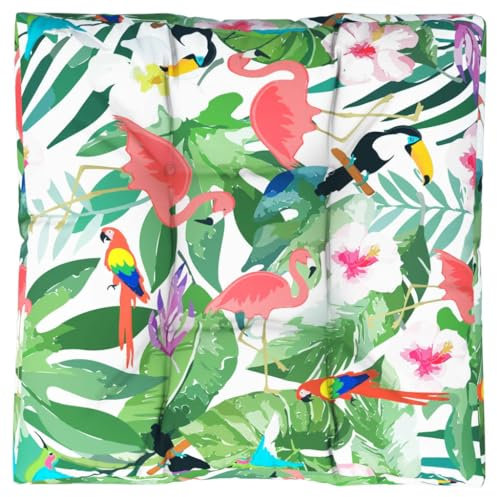 QJBSAVVA Paletten Polster Sitzauflagen Gartenmöbel Sitzkissen Outdoor Lounge Kissen Outdoor - Palettenkissen Mehrfarbig 80x80x12 cm Stoff für Esszimmerstühle Outdoor Sonnenliegen Gartenmöbel