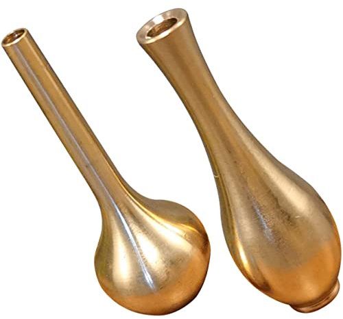 FUNOMOCYA 4stücke Brass Miniature Vase Teiliges Elegantes Blumengefäß Für Tischdeko Kreative Arrangementmöglichkeiten Für Hochzeiten Partys Und Wohnraumgestaltung