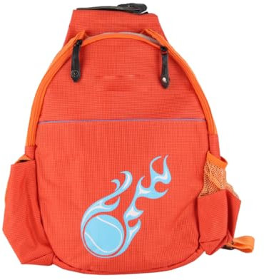 shenruifa Tennistasche für Männer und Frauen, Tennistasche, Tennisrucksack für Damen und Herren, für 2 Tennisschläger, Tragbar für Outdoor-Sportarten (Orange)