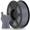 TECBEARS Matte PLA Filament Grau 1KG, High Speed PLA 3D Drucker Filament mit Matter Oberfläche für 0-600 mm/s Hochgeschwindigkeitsdruck, Maßgenauigkeit +/- 0.02mm, 1kg Kartonspule (2.2lbs)
