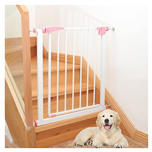 Multifunktionales Haustierschutzgitter mit automatischer Schließfunktion, ideal für Innenräume, Treppengitter für Hunde, inklusive separater Verlängerung, schwarz, 28 cm
