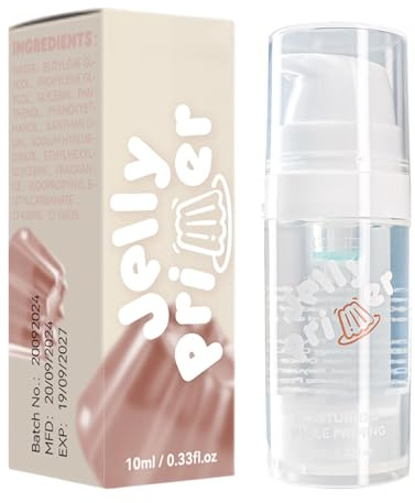 Gesichtsprimer für Make-up, Gel-Primer, feuchtigkeitsspendende Gesichtsprimer, Power Grip Jelly Primer, feuchtigkeitsspendende Gesichtsprimer, glättet die Haut, eng anliegendes und langanhaltendes