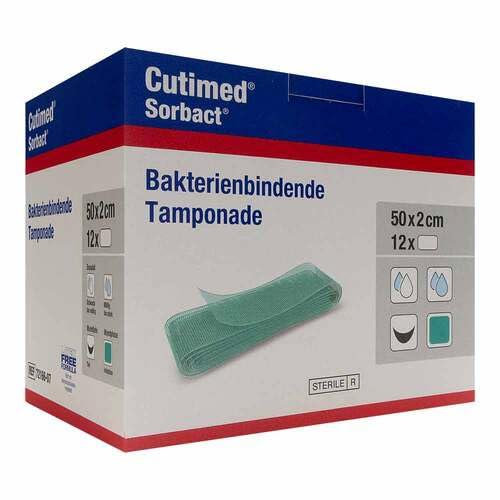 CUTIMED Sorbact Tamponaden 2x50 cm 12 St