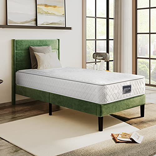Federkernmatratze, 7 Zonen Kaltschaum Matratze, Taschenfederker, 140x200cm, 100%Oeko-Tex schadstoffgeprüft, versteppter Mikrofaserbezug-Topping,100 Nächte Probeschlafen, Härtegrad H3 (90x200cm)