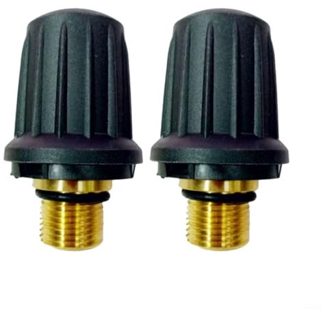 WIIYENA Lot de 2 bouchons de sécurité en laiton pour nettoyeur vapeur Karcher 4.590-105.0 avec joint torique 6.363-279.0 pour série SC1 SC2 SC3