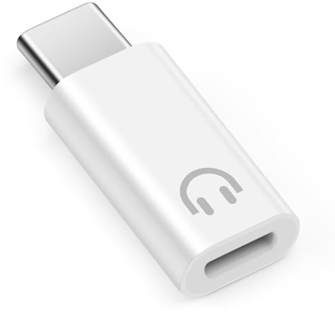 BORLTER CLAMP Lighting zu USB-C Adapter 2er-Pack für Kopfhörer Unterstützung Line Control, Lighting zu USB-C Audio Adapter kompatibel mit iPhone 16/15 Serie, iPad und andere Typ-C Audio Ports