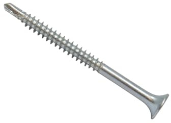 Forgefix Self-Drill Drywall Screws 3.5 x 55mm ZP – Box of 500 | Zinc-Plated Screws for Fast Fixing into Metal Studs | Sharp Thread for Secure Drywall Installation
