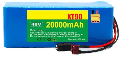 48V 20Ah E-Bike Akku 48V Ebike Battery 13S3P Elektro Fahrrad Batterien Elektrofahrradakku Wasserdichter PVC-Akku Mit Ladegerät