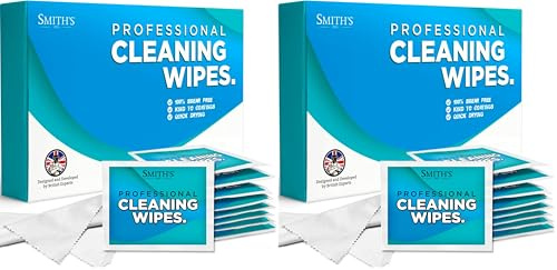 Professional Screen Wipes by Smith’s® | 480 Pack | 14 x 14cm | Perfect Cleaning Wipes for 17” Monitors, Laptops, iPads, Mobile Phones, 17” LCD TVs, Tablets, PCs, Keyboards & More!