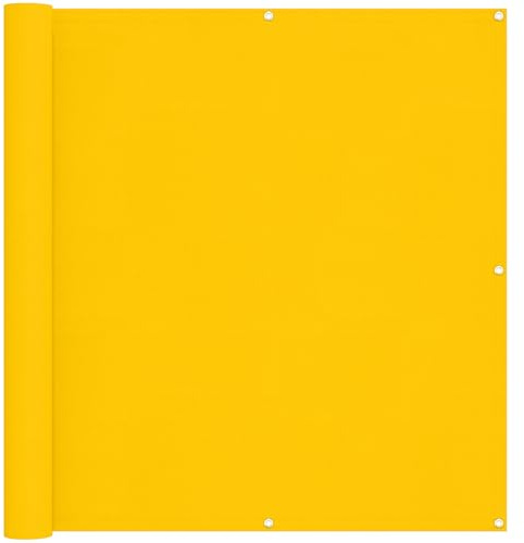 vidaXL Balkonsichtschutz 110 x 300 cm Oxford-Stoff Rechteckig Gelb
