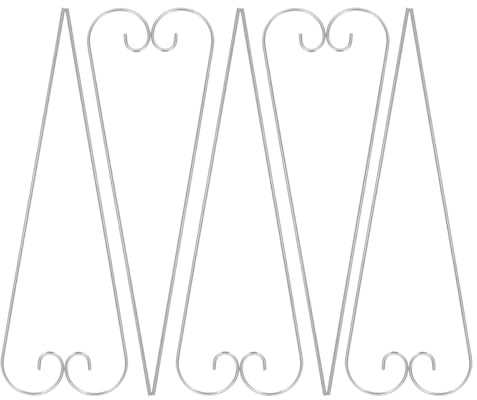 GALPADA Lot de 10 Crochets en Fer Argenté pour Jardin, Porte-nom de Plante Multifonctionnel, Tuteur pour Pot de Fleurs, pour Espace Extérieur et Jardin
