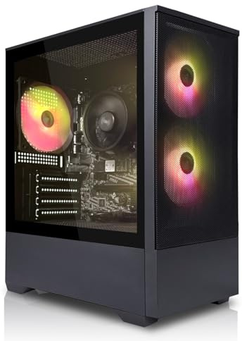 SYSTEMTREFF Basic Gaming PC - AMD Ryzen 7 5700G - 32GB RAM - 1TB M.2 SSD | AMD 8-Kern CPU bis 4.6 GHz, Radeon RX Vega 4K HDMI, WLAN, Windows 11, für Gaming, Streaming