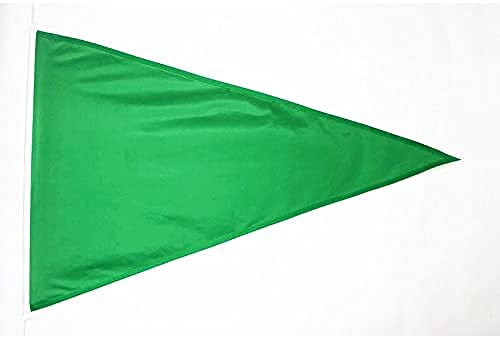 AZ FLAG Bandiera Spiaggia Verde Triangolo 225x150cm - Bandiera Verde 150 x 225 cm Speciale Esterno