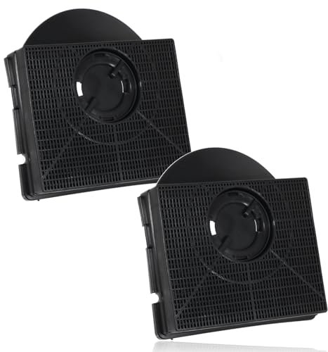 SPARES2GO CHF303 Type Charcoal Carbon Odour Filter compatible with Elica Cooker Hood Fan Vent (Pack of 2)