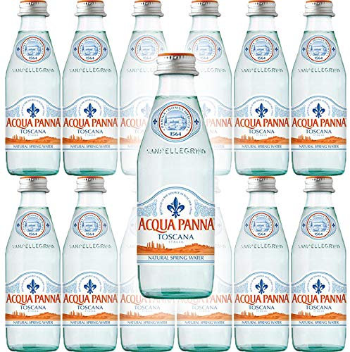 Acqua Panna Toscana Quellwasser, 250 ml Glasflasche (12 Stück, insgesamt 2,993 ml)