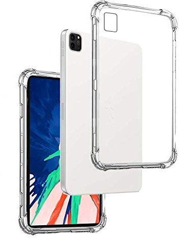 REY - Funda Anti-Shock Gel Transparente para iPad Pro 2020 11 -iPad Pro 2021 11 - iPad Pro 2022 11, Ultra Fina 0,33mm, Esquinas Reforzadas, Silicona TPU de Alta Resistencia y Flexibilidad