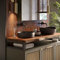 LAMO Manufaktur Waschtischplatte, Holzplatte Waschtisch Baumkante, 160x60 cm (AxB), Dunkel, ohne Montageset, LWP-01-A-004-EO