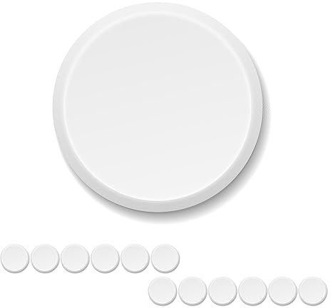 Xilmark Lot de 12 couvercles pot yaourt réutilisables compatible avec la plupart des pots de marque Compatible la laitière et les verres pour yaourtière Ø 56 mm Blanc