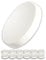 Xilmark Lot de 12 couvercles pot yaourt réutilisables compatible avec la plupart des pots de marque Compatible la laitière et les verres pour yaourtière Ø 56 mm Blanc